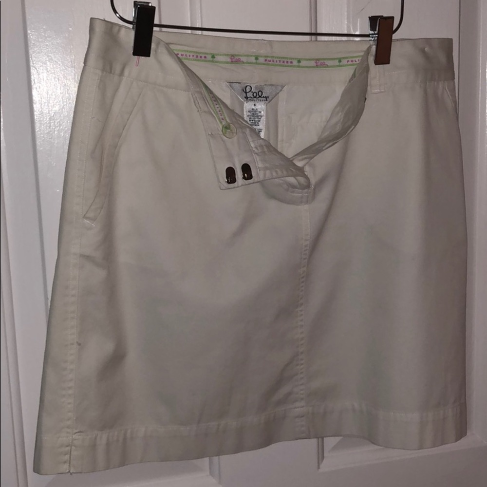 Lilly Pulitzer white summer skirt